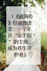 《藏海传》导演曹译文：一个不开“金手指”的主角，成为苍生守护者