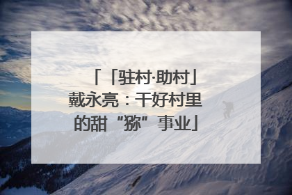 「驻村·助村」戴永亮：干好村里的甜“猕”事业