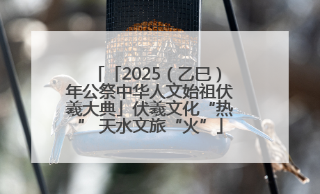 「2025（乙巳）年公祭中华人文始祖伏羲大典」伏羲文化“热” 天水文旅“火”
