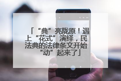 “典”亮陇原！遇上“花式”演绎，民法典的法律条文开始“动”起来了
