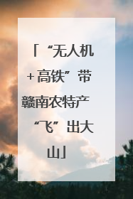 “无人机＋高铁”带赣南农特产“飞”出大山