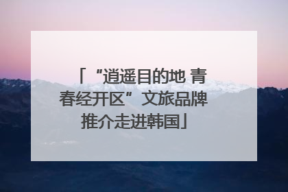 “逍遥目的地 青春经开区”文旅品牌推介走进韩国