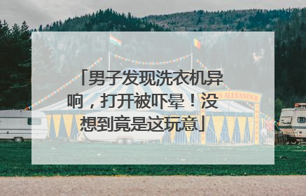 男子发现洗衣机异响，打开被吓晕！没想到竟是这玩意