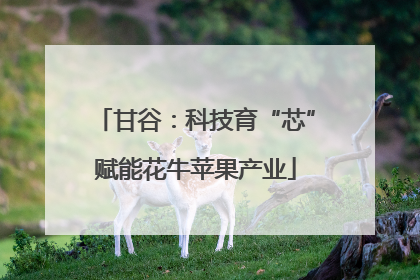 甘谷：科技育“芯”赋能花牛苹果产业