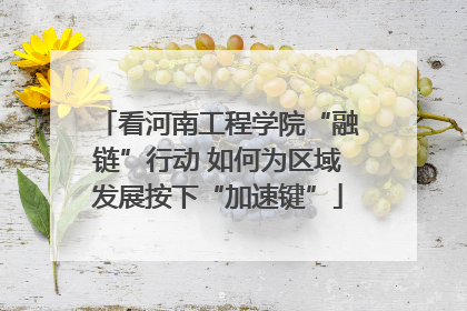 看河南工程学院“融链”行动 如何为区域发展按下“加速键”