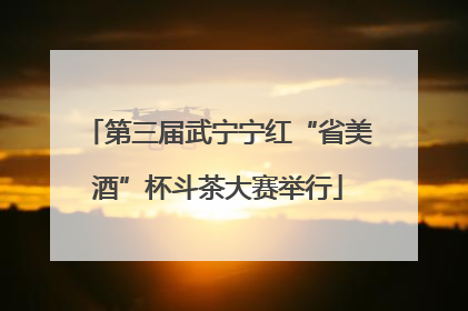 第三届武宁宁红“省美酒”杯斗茶大赛举行