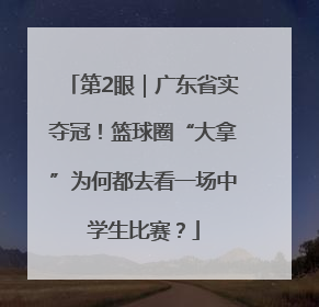 第2眼｜广东省实夺冠！篮球圈“大拿”为何都去看一场中学生比赛？