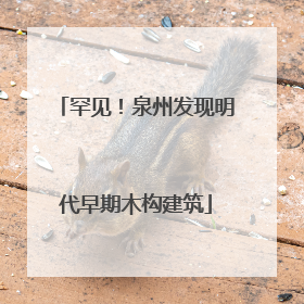 罕见！泉州发现明代早期木构建筑
