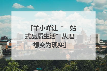 羊小咩让“一站式品质生活”从理想变为现实