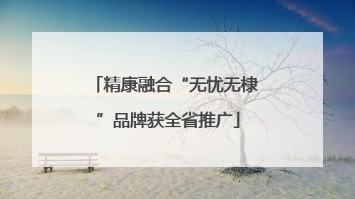 精康融合“无忧无棣”品牌获全省推广