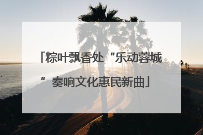 粽叶飘香处“乐动蓉城”奏响文化惠民新曲
