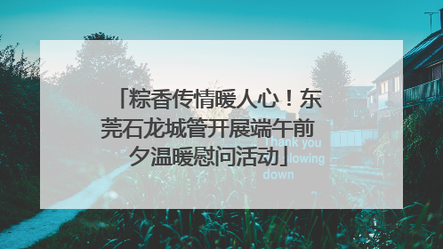 粽香传情暖人心！东莞石龙城管开展端午前夕温暖慰问活动