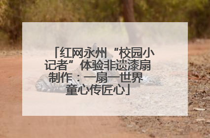 红网永州“校园小记者”体验非遗漆扇制作：一扇一世界 童心传匠心