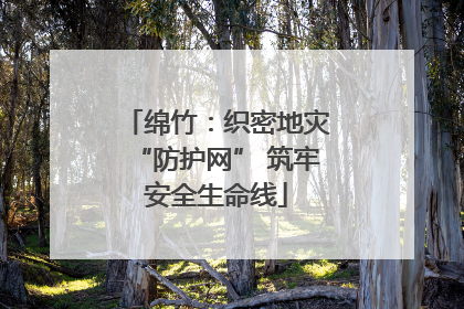 绵竹：织密地灾“防护网” 筑牢安全生命线