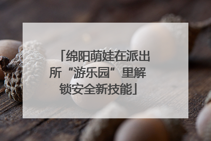 绵阳萌娃在派出所“游乐园”里解锁安全新技能