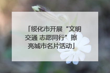 绥化市开展“文明交通 志愿同行”擦亮城市名片活动