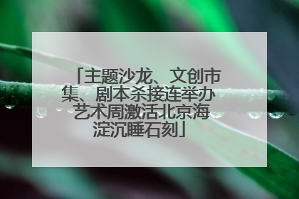 主题沙龙、文创市集、剧本杀接连举办 艺术周激活北京海淀沉睡石刻