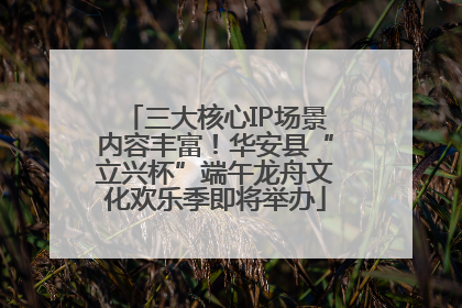 三大核心IP场景内容丰富！华安县“立兴杯”端午龙舟文化欢乐季即将举办