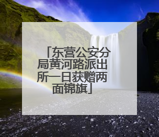 东营公安分局黄河路派出所一日获赠两面锦旗
