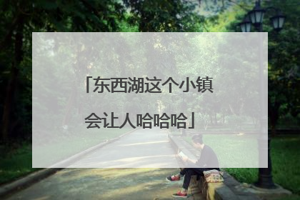 东西湖这个小镇会让人哈哈哈