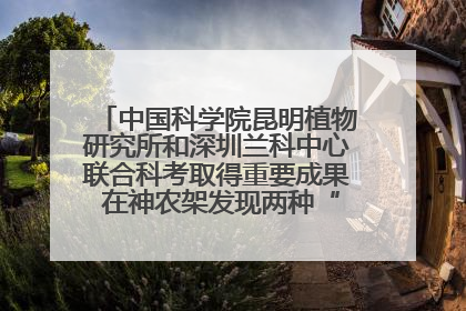 中国科学院昆明植物研究所和深圳兰科中心联合科考取得重要成果 在神农架发现两种“国保”级兰花