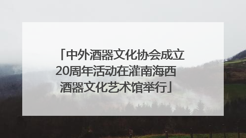 中外酒器文化协会成立20周年活动在灌南海西酒器文化艺术馆举行