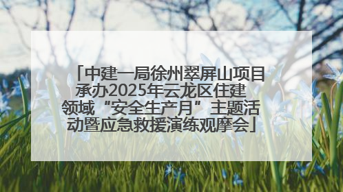中建一局徐州翠屏山项目承办2025年云龙区住建领域“安全生产月”主题活动暨应急救援演练观摩会