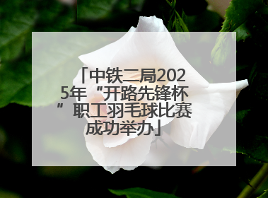 中铁二局2025年“开路先锋杯”职工羽毛球比赛成功举办