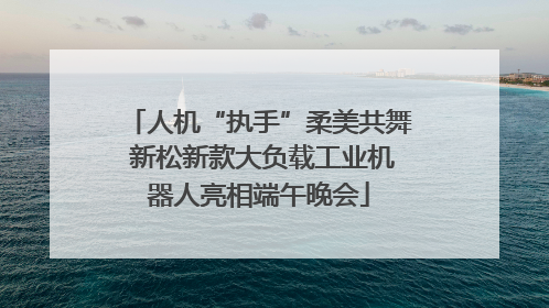 人机“执手”柔美共舞 新松新款大负载工业机器人亮相端午晚会