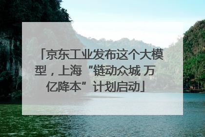 京东工业发布这个大模型，上海“链动众城 万亿降本”计划启动