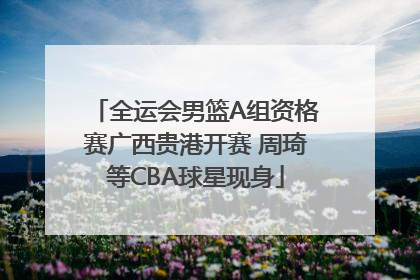 全运会男篮A组资格赛广西贵港开赛 周琦等CBA球星现身