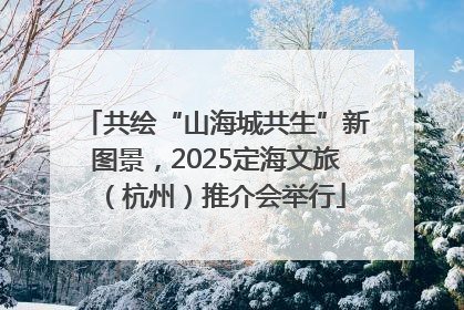 共绘“山海城共生”新图景，2025定海文旅（杭州）推介会举行