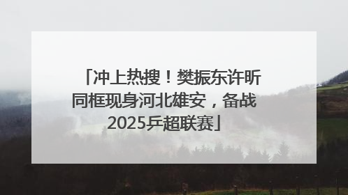 冲上热搜！樊振东许昕同框现身河北雄安，备战2025乒超联赛