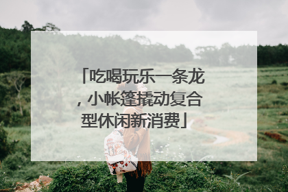 吃喝玩乐一条龙，小帐篷撬动复合型休闲新消费