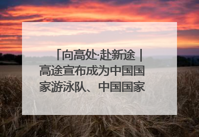 向高处·赴新途｜高途宣布成为中国国家游泳队、中国国家花样游泳队官方学习合作伙伴