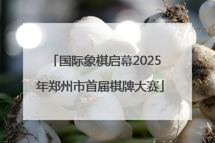 国际象棋启幕2025年郑州市首届棋牌大赛