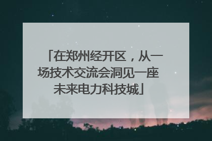 在郑州经开区，从一场技术交流会洞见一座未来电力科技城