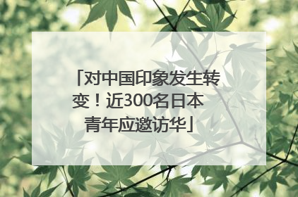 对中国印象发生转变！近300名日本青年应邀访华