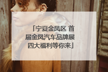 宁夏金凤区 首届金凤汽车品牌展四大福利等你来
