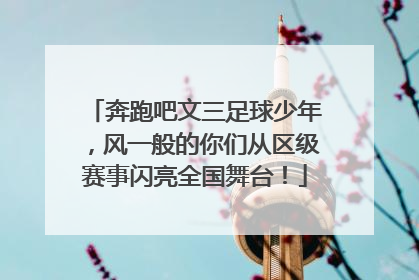 奔跑吧文三足球少年，风一般的你们从区级赛事闪亮全国舞台！