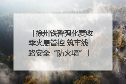 徐州铁警强化麦收季火患管控 筑牢线路安全“防火墙”