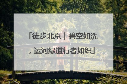 徒步北京｜碧空如洗，运河绿道行者如织