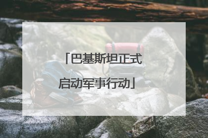 巴基斯坦正式启动军事行动