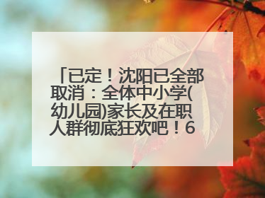 已定！沈阳已全部取消：全体中小学(幼儿园)家长及在职人群彻底狂欢吧！6月17日开始实行！18岁及以上可参加25年学历提升报名！