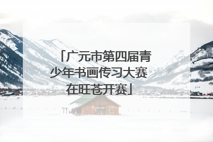 广元市第四届青少年书画传习大赛在旺苍开赛