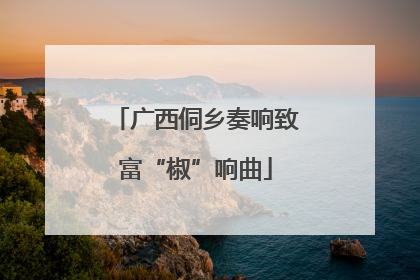 广西侗乡奏响致富“椒”响曲