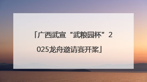 广西武宣“武粮园杯”2025龙舟邀请赛开桨