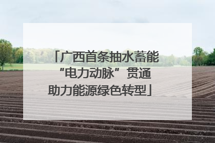 广西首条抽水蓄能“电力动脉”贯通 助力能源绿色转型