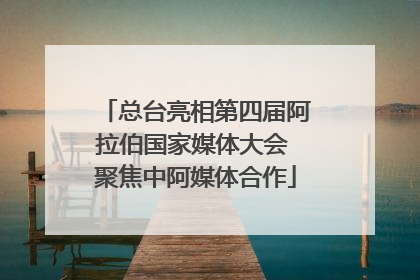 总台亮相第四届阿拉伯国家媒体大会 聚焦中阿媒体合作