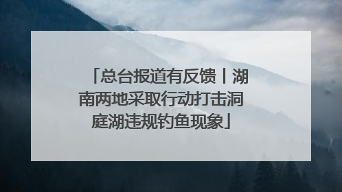 总台报道有反馈丨湖南两地采取行动打击洞庭湖违规钓鱼现象